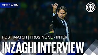 SIMONE INZAGHI INTERVIEW  FROSINONE 05 INTER 🎙️⚫🔵 [upl. by Jessen893]