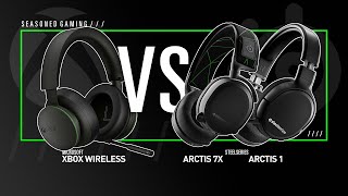 Xbox Wireless Headset Comparison Official Xbox SteelSeries Arctis 7x and Arctis 1 [upl. by Rodablas858]