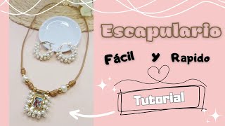 Como Hacer Un Escapulario Fácil y Rápido Paso a Paso Tutorial [upl. by Illehs]