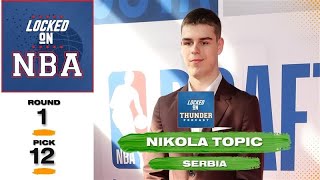 Oklahoma City Thunder Draft Nikola Topic in 2024 NBA Draft [upl. by Ia]