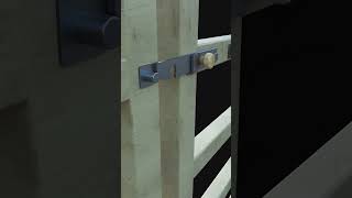 New door lock idea  Sliding door lock  doorlock woodworking 3d solidworks cad shorts views [upl. by Nimajneb354]