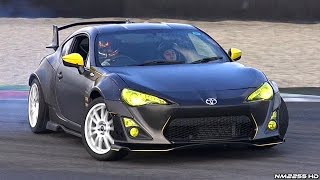 Rocket Bunny Single Turbo Toyota GT86 Drifting amp Great Sounds [upl. by Eimarrej572]