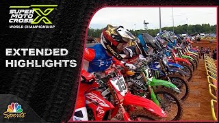 SuperMotocross Playoffs EXTENDED HIGHLIGHTS Round 1 at Charlotte  9923  Motorsports on NBC [upl. by Ivy956]