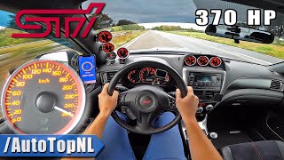 SUBARU WRX STI 370HP TOP SPEED on AUTOBAHN NO SPEED LIMIT by AutoTopNL [upl. by Ahsinam]