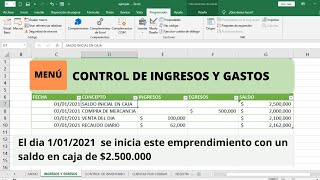 💰 Cómo llevar control de INGRESOS y GASTOS en Excel  Fácil y Rápido [upl. by Troth820]