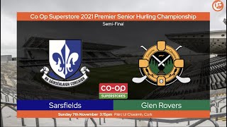 Glen Rovers v Sarsfields  Cork PSHC Semi Final [upl. by Ahtanoj881]