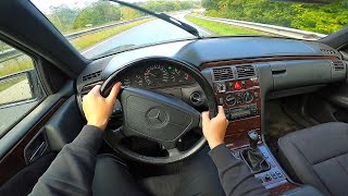 WHAT GERMAN CAR FOR 1000€ quotMERCEDES BENZ ECLASS W210quot  POV TEST DRIVE [upl. by Eadrahs]