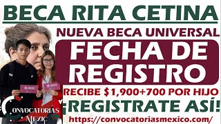 📅 Beca Rita Cetina Fechas y Pasos para Hacer tu Registro ¡No te lo pierdas [upl. by Lehacim]