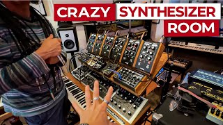 A Marinellis CRAZY Synthesizer Room [upl. by Magree]