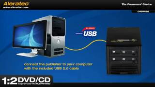 Aleratec 12 DVD CD Copy Cruiser Pro HLX  LightScribe Duplicator WinMac part  260167 [upl. by Jehius154]