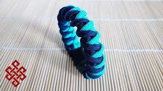 How to Make the Cyclone Wrap Paracord Bracelet with Buckles Tutorial [upl. by Anwahsar]