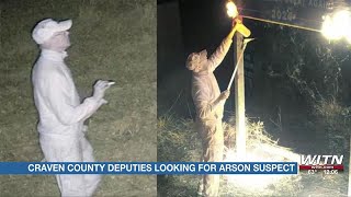 Craven Co Sheriff’s Office looking for arson suspect [upl. by Anitnahs]