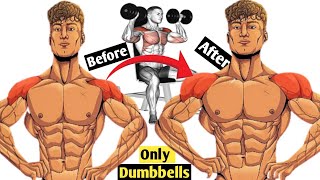 8 Best Shoulders exercises at Home  Shoulder workout  only dumbbells [upl. by Ekihc120]