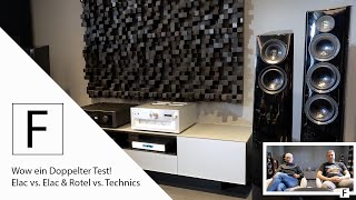 Doppelter Hifi Test mit Holger 🤩  Elac Vela vs Elac Concentro amp Michi X3 vs Technics SUR1000 [upl. by Adyela]