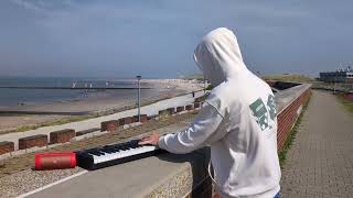 Playing Piano Music at the Sea [upl. by Bryna]