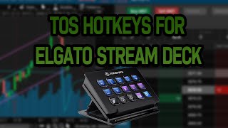 HOW TO USE ELGATO STREAM DECK TO DAY TRADE ON TD AMERITRADE ThinkOrSwim TOS [upl. by Reece919]