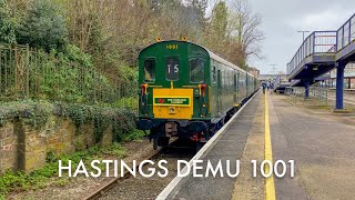 Hastings DEMU 1001 thrashes to Exeter with the Cogload Climber  2024 [upl. by Boswell]