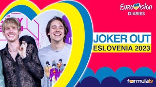 JOKER OUT Eslovenia 🇸🇮 en Eurovisión 2023 y la esencia de su puesta en escena en Liverpool [upl. by Ardnuyek]