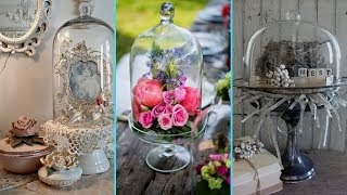 ❤ DIY Shabby chic style Glass Cloche decor Ideas ❤  Home decor amp Interior design  Flamingo Mango [upl. by Dinnage]