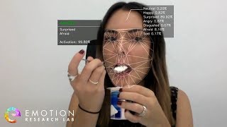 Product test with facial recognition of emotions [upl. by Hanoj]