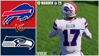 Bills vs Seahawks Week 8 Simulation Madden 25 PS5 [upl. by Auoy144]