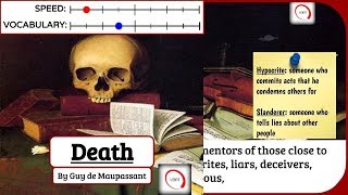 Learn English Through Story Level 3  Death by Guy de Maupassant W Subtitles American Accent [upl. by Nonnahsed]