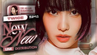 TWICE  quotNEW NEWquot  Line Distribution [upl. by Ahsiuqat]