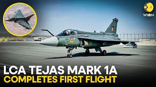 India’s LCA Tejas Mark 1A fighter aircraft completes first flight in Bengaluru  WION Originals [upl. by Kristien738]