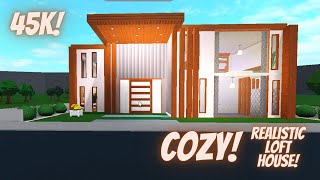 45k BLOXBURG cozy realistic loft house build [upl. by Agosto]