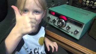 Shortwave girl presents Heathkit HR1680 Ham Band receiver CW SSB [upl. by Beauregard828]