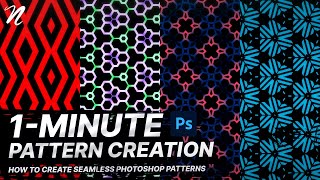 Photoshop Tutorial 1Minute Seamless Patterns by Qehzy [upl. by Huang726]