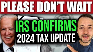 IRS CONFIRMS DON’T WAIT… 2024 Retroactive Tax Credits FILE NOW [upl. by Mahgirb]