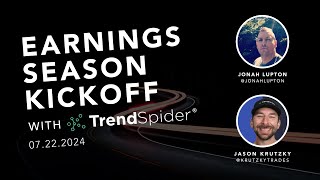 Earnings Season Kickoff  Webcast with TrendSpider Episode 1 [upl. by Ahsirahc]