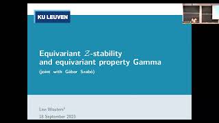 Equivariant JiangSu stability and equivariant property Gamma [upl. by Suoicul973]