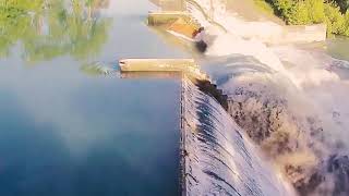 Dam gate collapsed at Lake Dunlap [upl. by Nairim330]