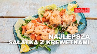 NAJLEPSZA SAŁATKA Z KREWETKAMI – PROSTY PRZEPIS [upl. by Ahsinut]