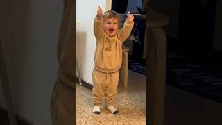 Toddler figures out how to give a thumbs up shorts [upl. by Aiyn898]