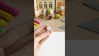 Diy  Horloge en bois et papier miniature pour figurines diy cute mini time school home decor [upl. by Maidie]