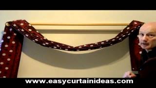 How To Make And Hang A Scarf Swag [upl. by Annasoh]