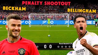 Bellingham vs Beckham Penalty Shootout eFootball Gameplay [upl. by Itnahs600]