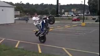 The Rookie stunting on my Suzuki Gladius in 2012 [upl. by Ingar806]