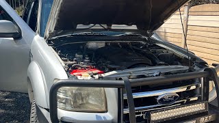 Ford Ranger TDCI 30 XLT FanAlternatorAircon Pump Belt Replacement [upl. by Acinoj]