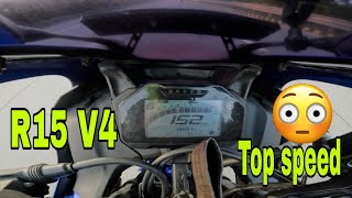 R15 V4 Top Speed 😱 150 kmph unbelievable [upl. by Lyndel]