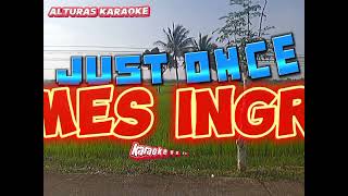 Just Once karaoke version by James Ingram [upl. by Eejan]