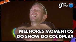 Coldplay faz show iluminado e com coro gigante nos hits em show do Rock In Rio  g1 [upl. by Vola63]