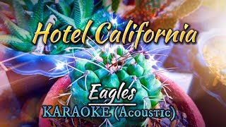 HOTEL CALIFORNIA  Eagles KARAOKEIntrumentalAcoustic [upl. by Eimareg]