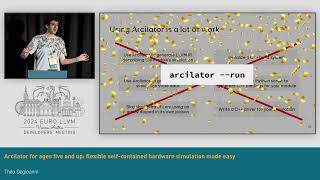 2024 EuroLLVM  Arcilator for ages five and up flexible selfcontained hardware simulation made [upl. by Adina]