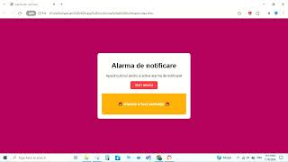 Alarma de notificare [upl. by Okim785]