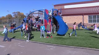 New Playground At Leeds Elementary [upl. by Gert94]