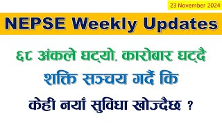 NEPSE Weekly Updates 23 November 2024 [upl. by Dnomyaw]